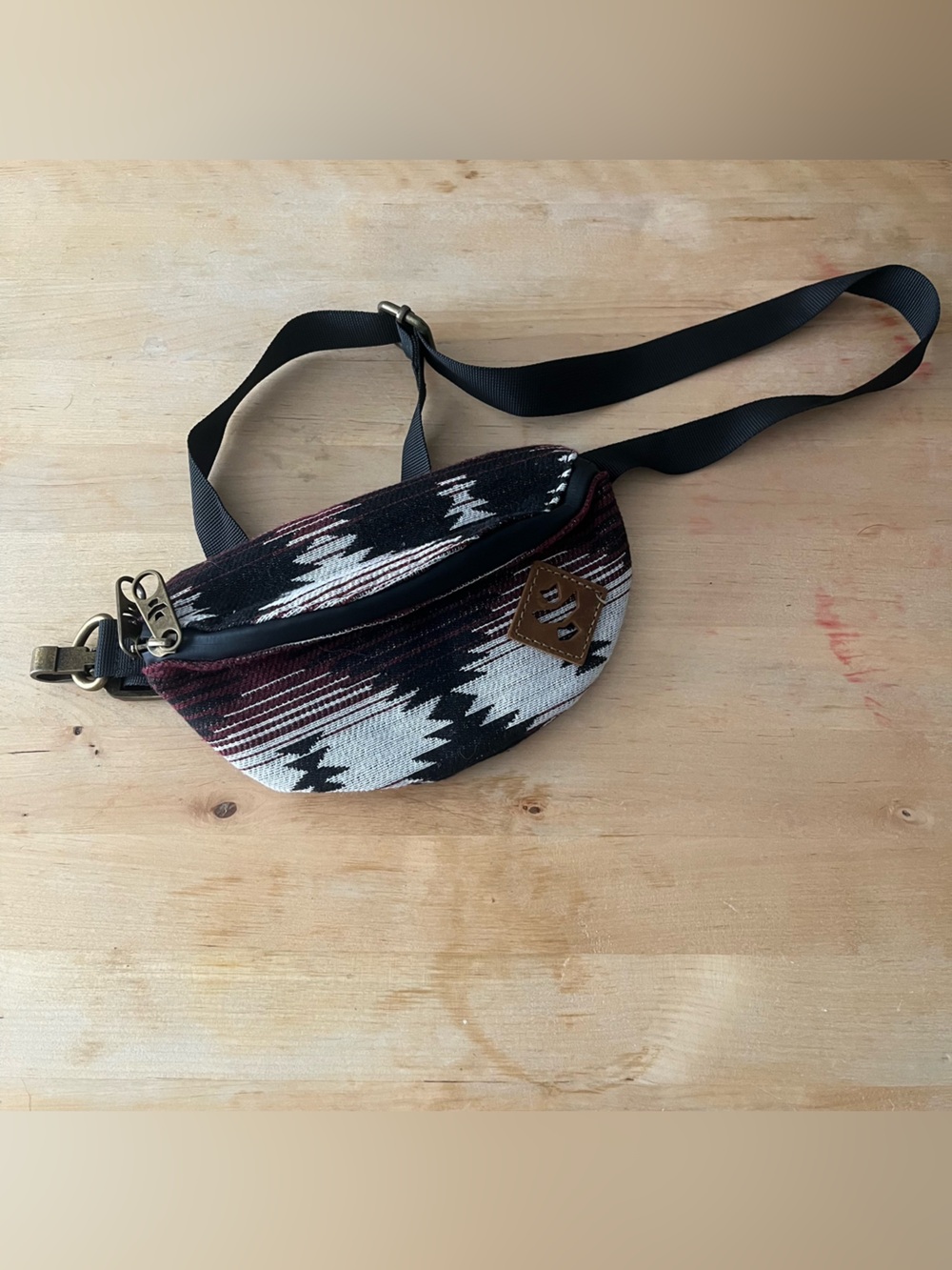 Revelry Navy & Burgundy Southwestern Belt Bag/ Fanny Pack